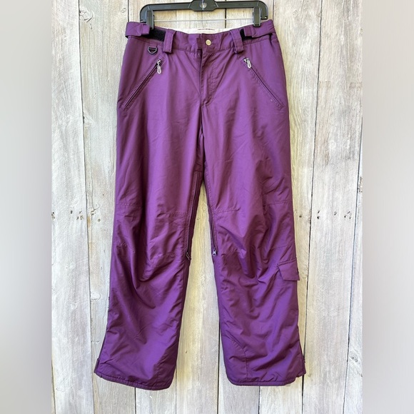 Girls Turbine Boardwear Purple Snowboard Ski Snow Pants Size XL Extra Large EUC - Picture 1 of 12